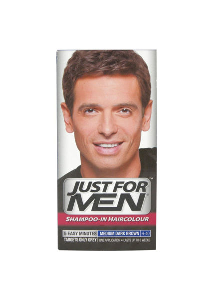 Picture of Just for men medium dark brown shampoo h40