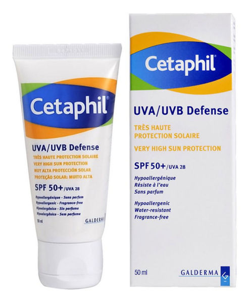 Picture of Galderma cetaphil uva / uvb defense spf 50 / uva 28 cream 50 ml