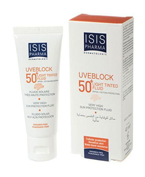 Picture of Isis uve block 50 light tinted fluid 40 ml