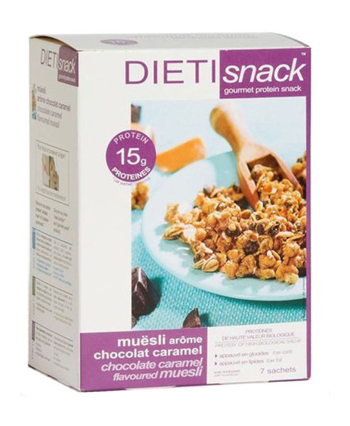 Picture of Dieti snack chocolate caramel muesli sachet 7/15 g