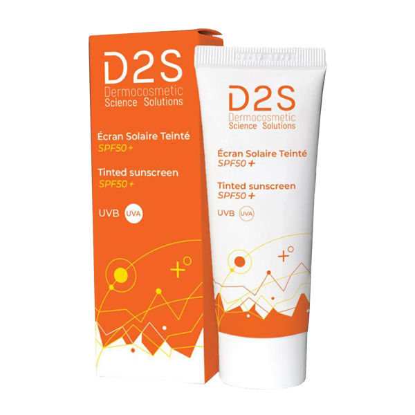 Picture of D2s skin tinted sunscreen spf 50+ cream 50 ml