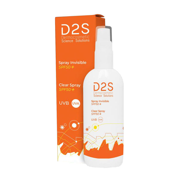 Picture of D2s skin clear sunscreen spf 50+ spray 125 ml