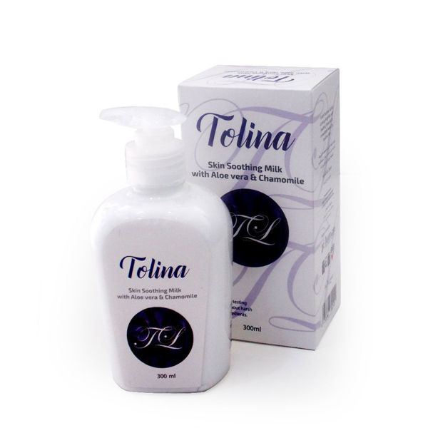 Tolina skin soothing milk with aloe vera & chamomile 300 ml