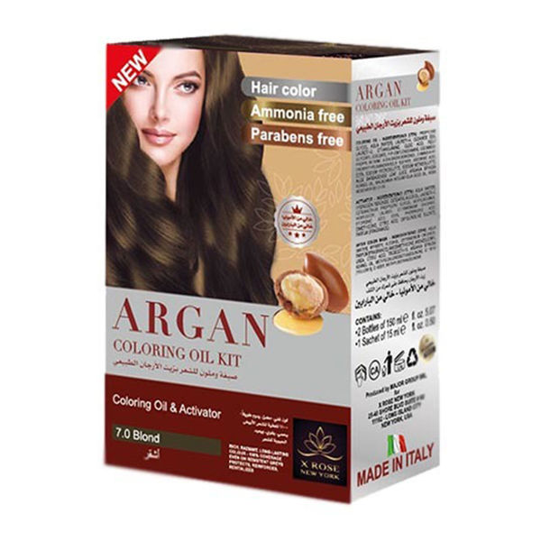 X-Rose Argan Oil Coloring kit Dark Blond 7.0