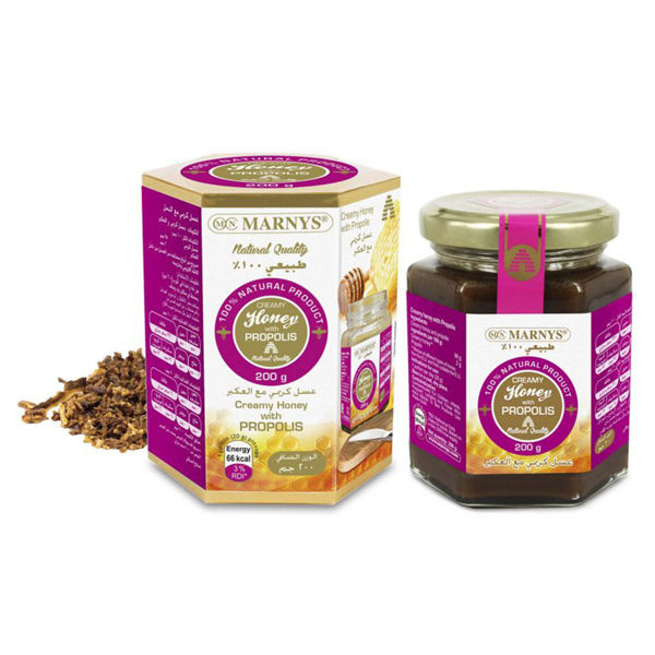 Picture of Marnys creamy honey with propolis 200 g