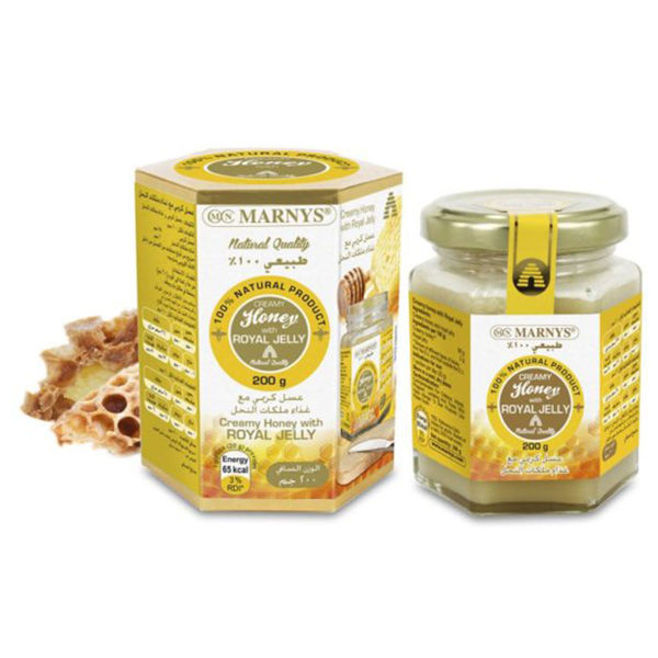 Picture of Marnys creamy honey with royal jelly 200 g
