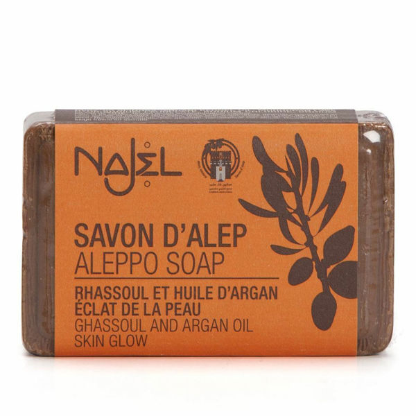 Picture of Najel aleppo rhassoul & argan oil soap 100 g