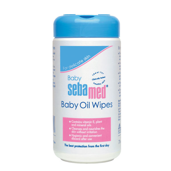 Picture of Sebamed baby wipes oil 70p