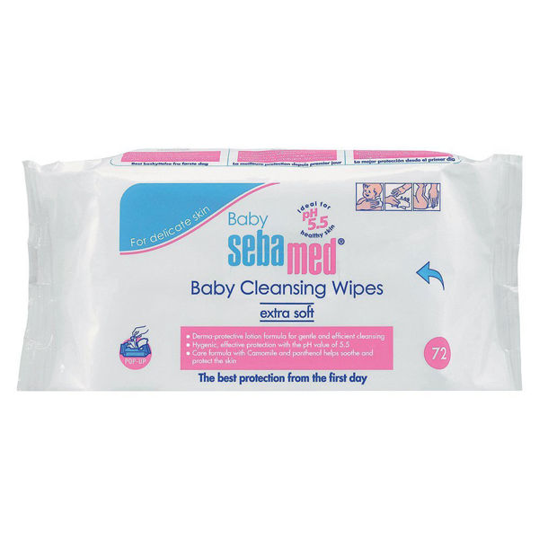 Picture of Sebamed baby cleansing wipes 72 p