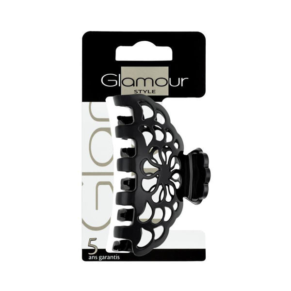 Picture of Glamour Hair Claw Med Size Black 1 Pcs