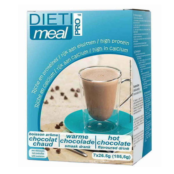 Picture of Dieti snack hot chocolate powder 7*26.5 g