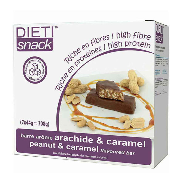 Picture of Dieti snack penut & caramel bar 7*44 g