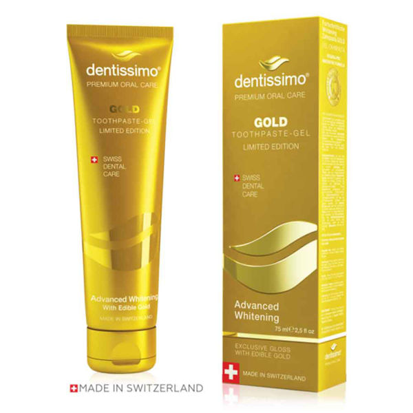 Picture of Dentissimo Extra Whitening Gold Toothpast Gel 75 ml
